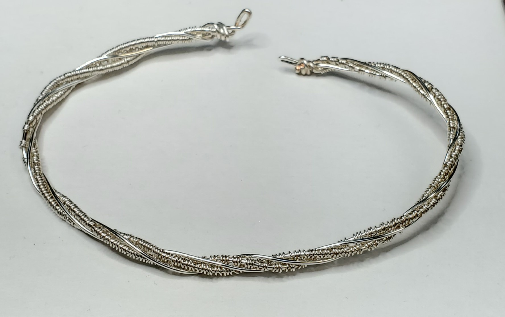 Wire twist bracelet