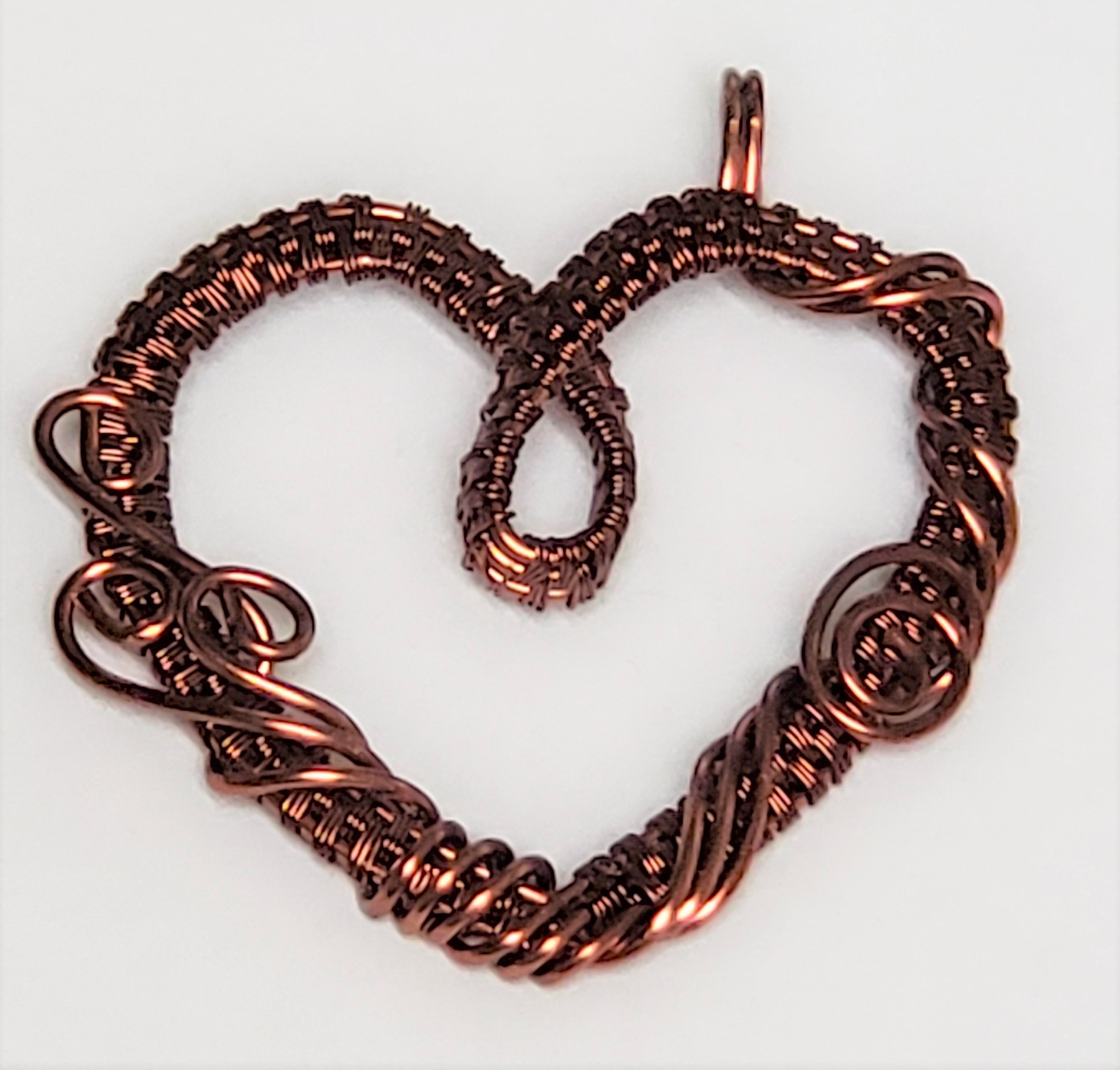 Wire woven heart