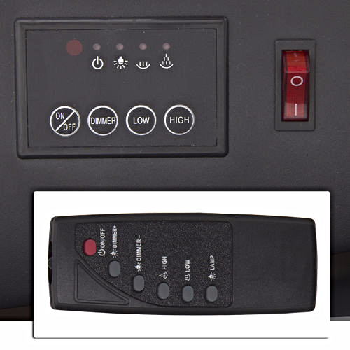 Thumbnail: Large 1500W Heat Adjustable Electric Fireplace