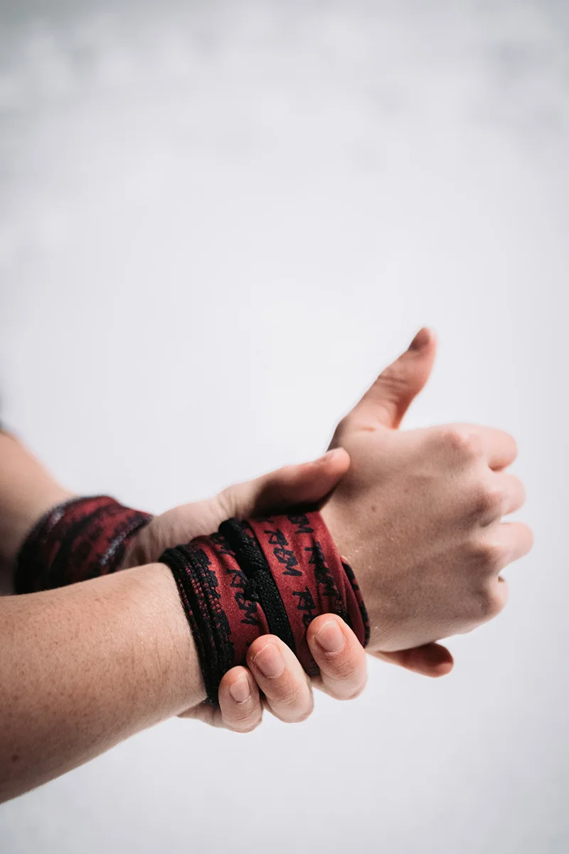 Wrist Wraps - Red & Black