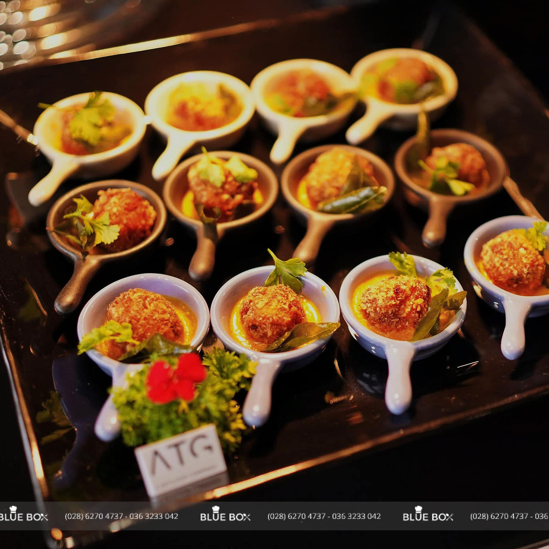 Tiệc Canape hay Finder food? Blue Box Catering · Tiệc Tea Break giá rẻ - Tiệc Finger food - Canape -