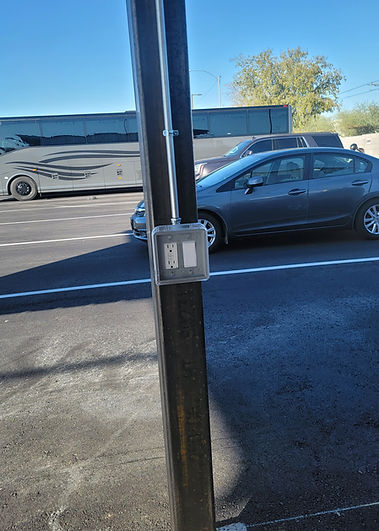 Outside switch lighting lights