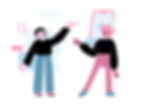 Chatting with other carers illustration