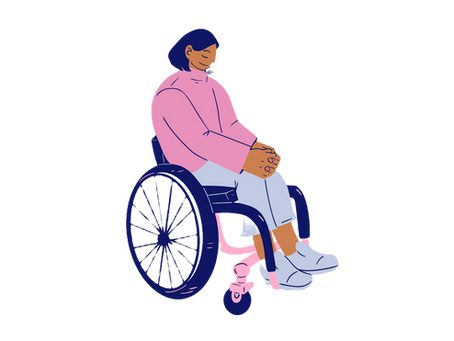 A wheelchair user
