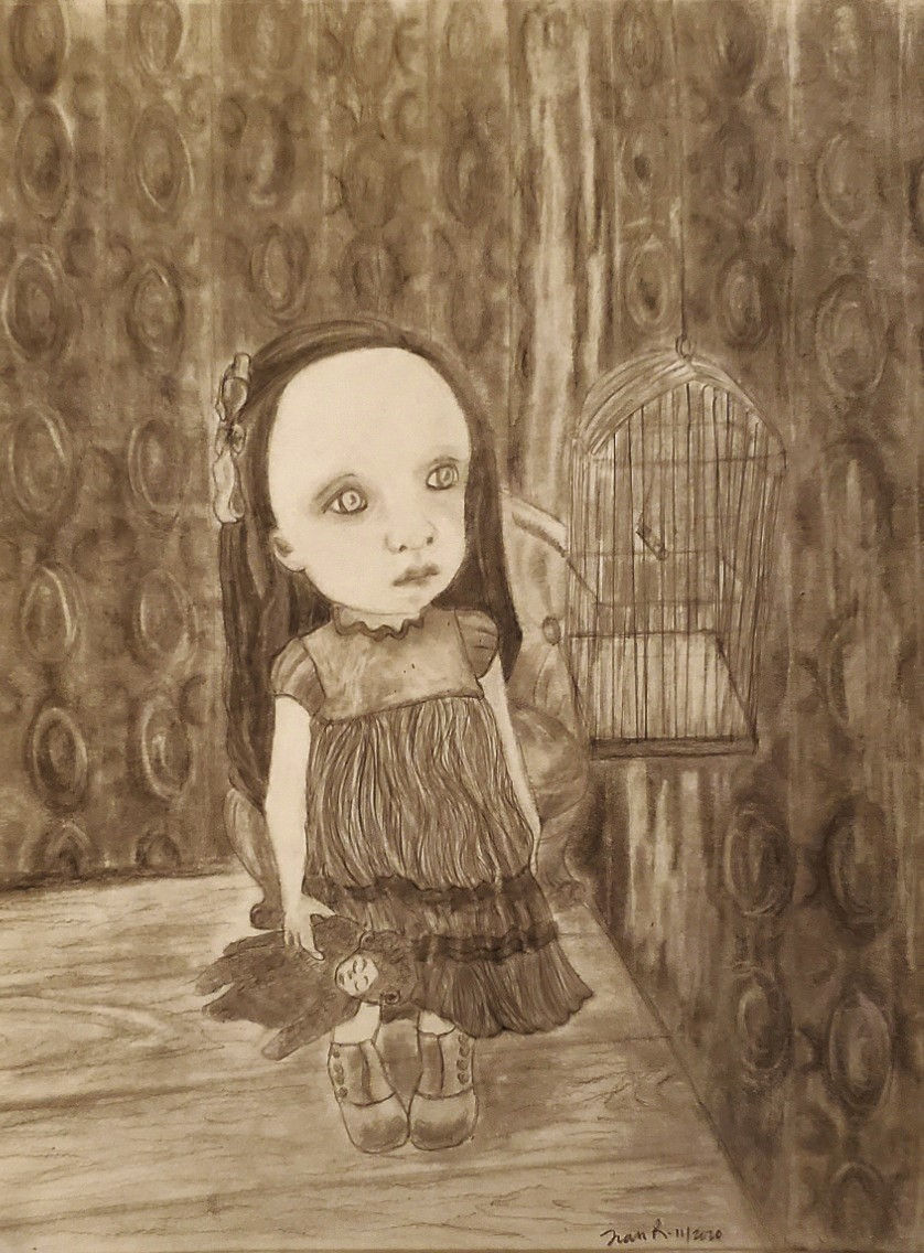 Untitled, 2020
9" x 12"
Pencil on Paper