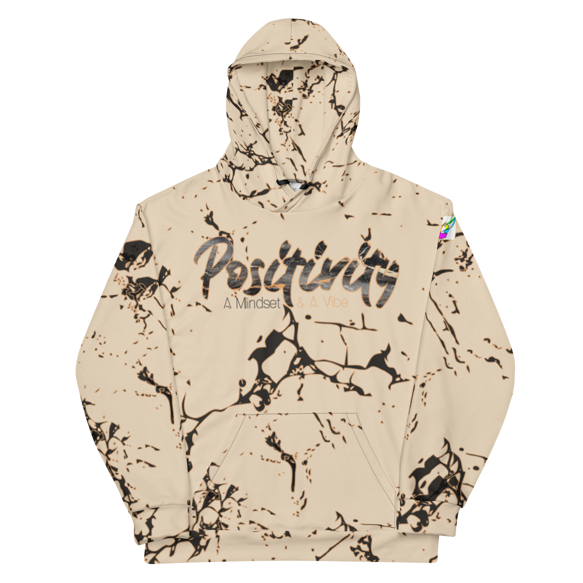 Champagne Marble Standard Positivity Unisex Hoodie