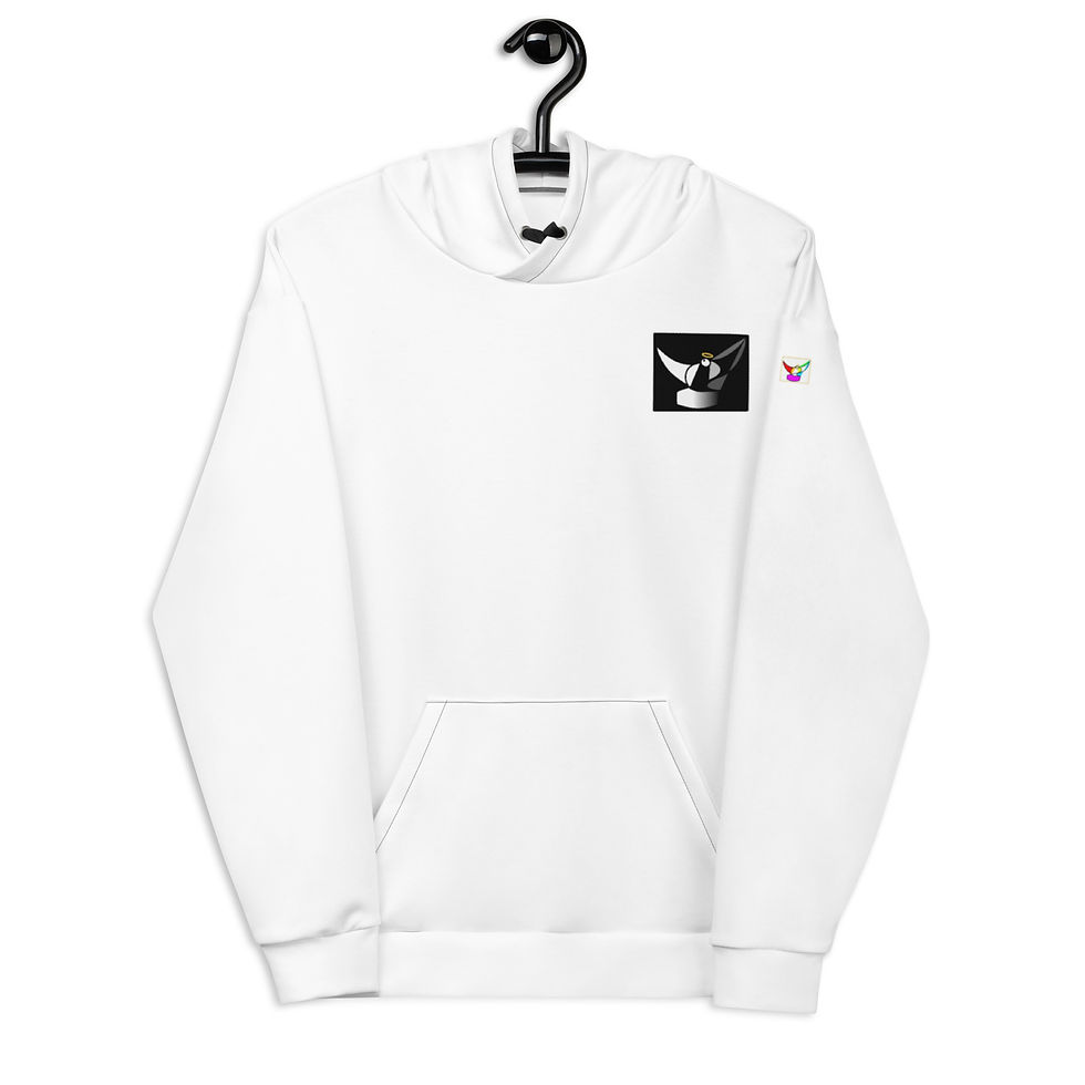 Thumbnail: The Ultimate Mission (White) Unisex Hoodie