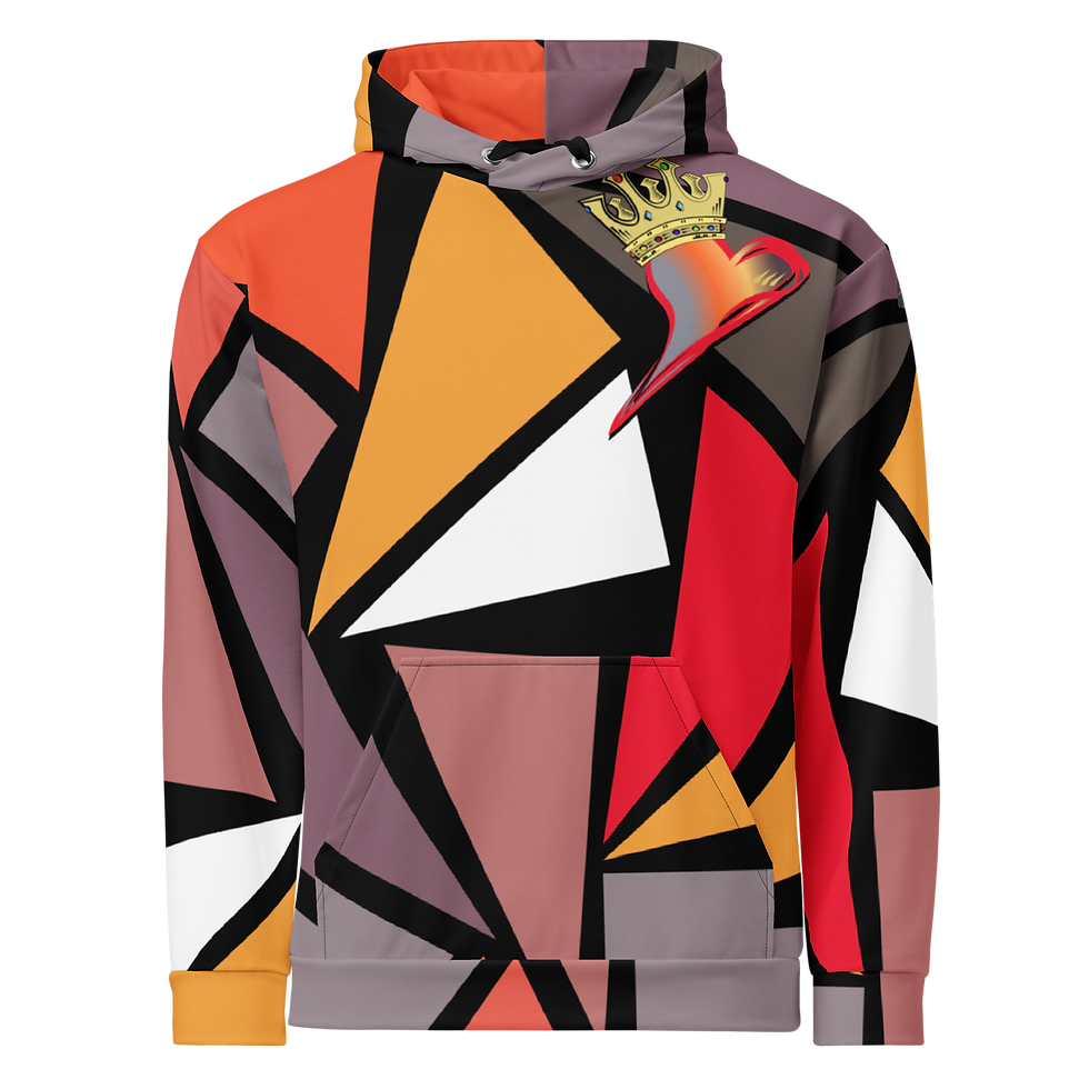 Thumbnail: Sunset Vibes Beloved Heart Unisex Hoodie