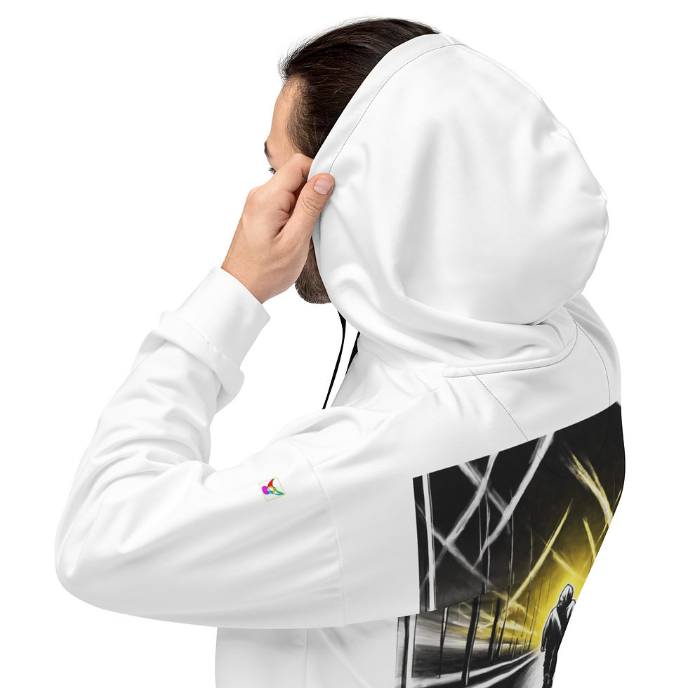 Thumbnail: The Ultimate Mission (White) Unisex Hoodie