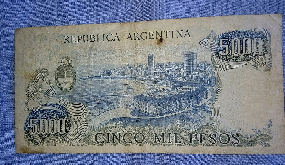 Miniatura: Billete 5000 Pesos Ley - Serie B