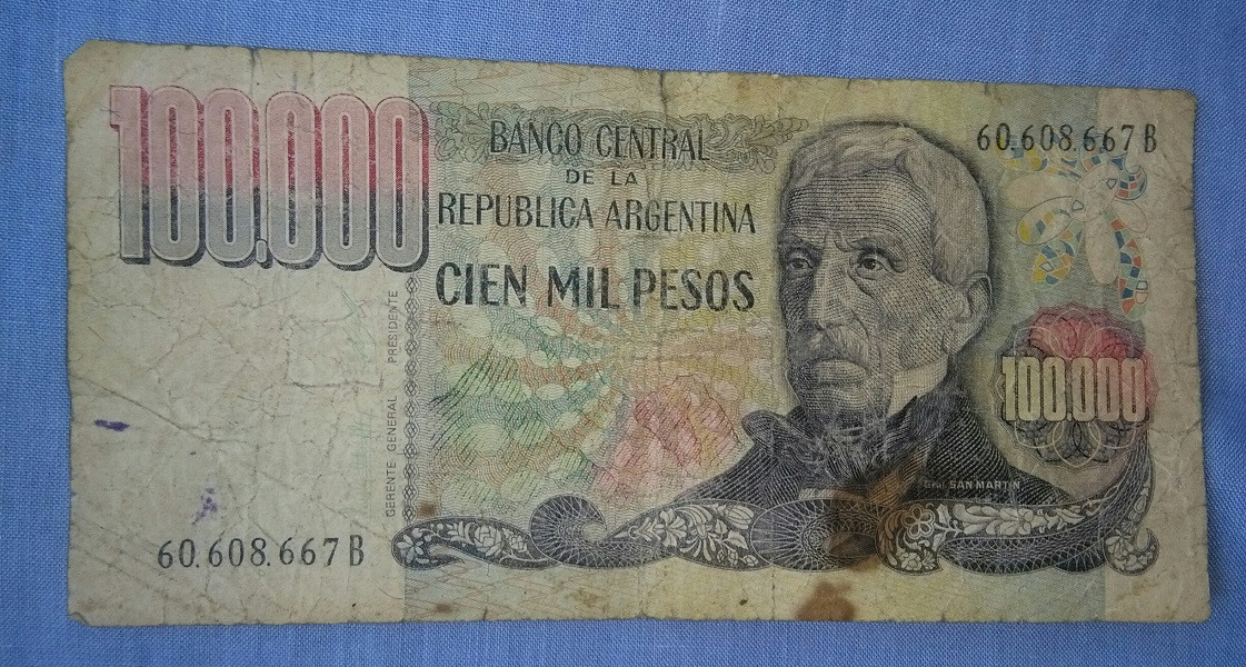 Billete 100000 Pesos Ley - Serie B