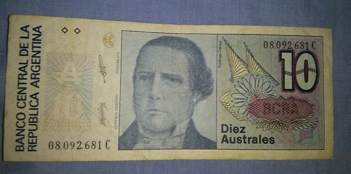 Billete 10 australes - Serie C