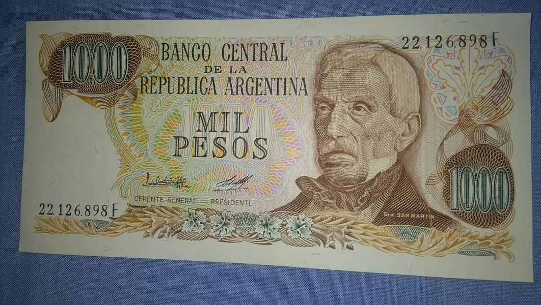 Billete 1000 Pesos Ley - Serie F
