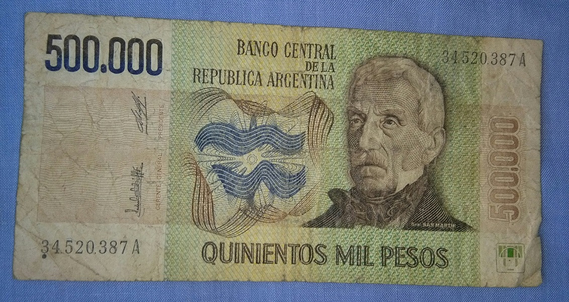 Billete 500000 Pesos Ley - Serie A