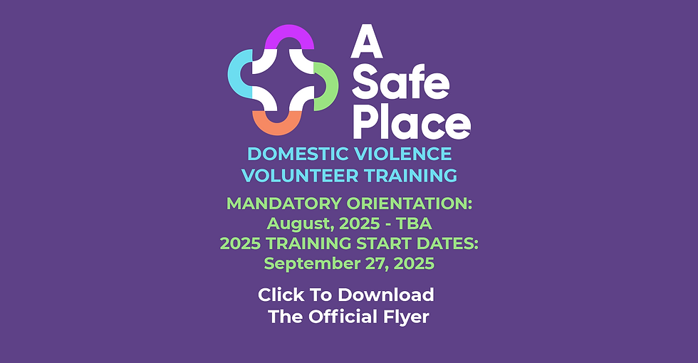 Upcoming Domestic Violence Training Classes