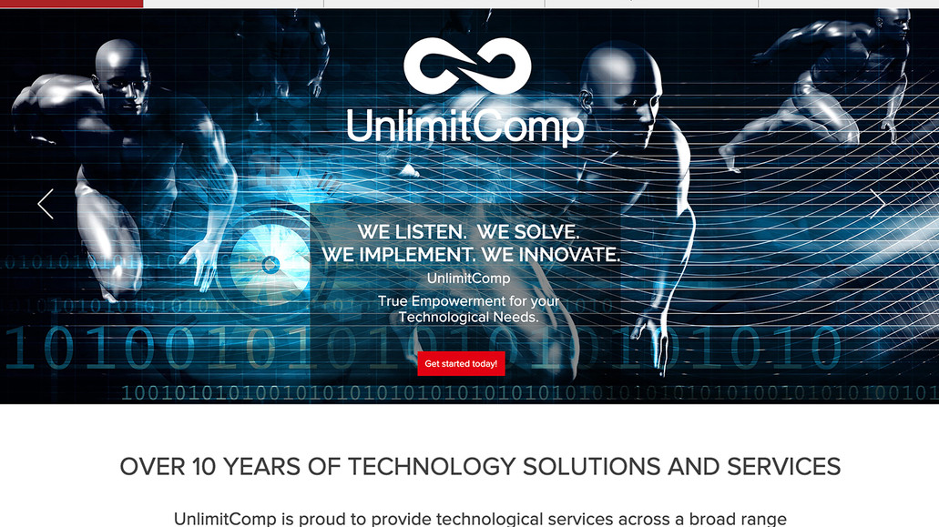 Unlimitcomp: Website for Nationwide IT Superheroes