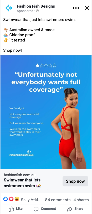 Fashion Fish Ad Screenshot