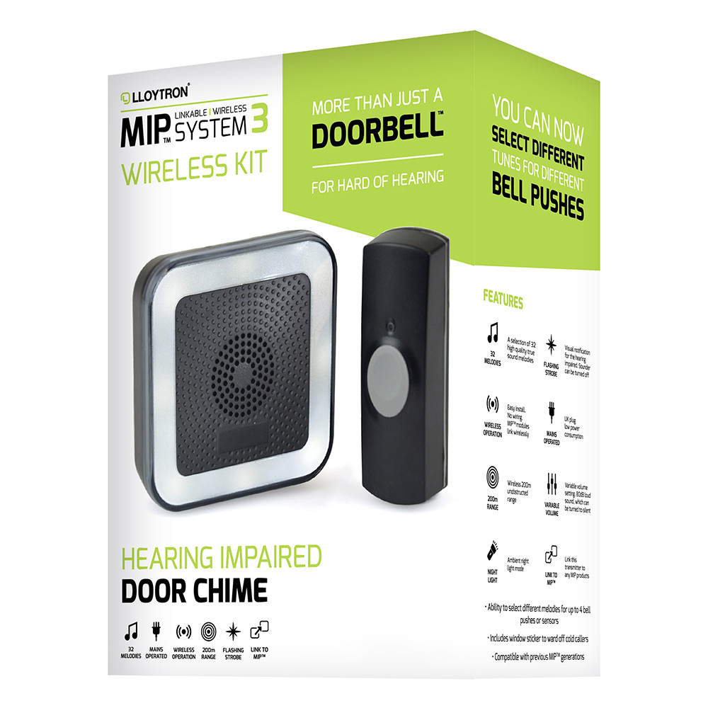 Hearing Impaired 32 Melody Plug-In Door Chime kit