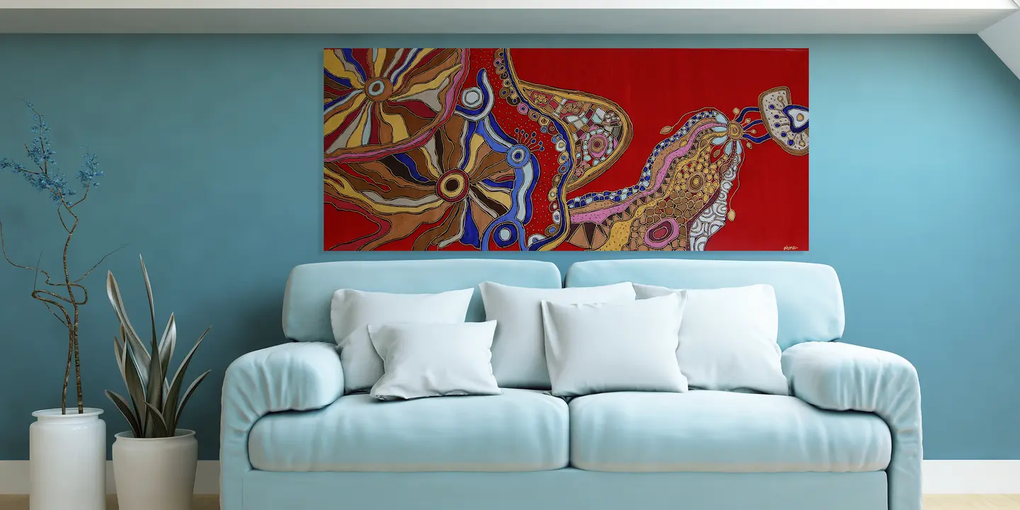 Rêve en rouge du chamane