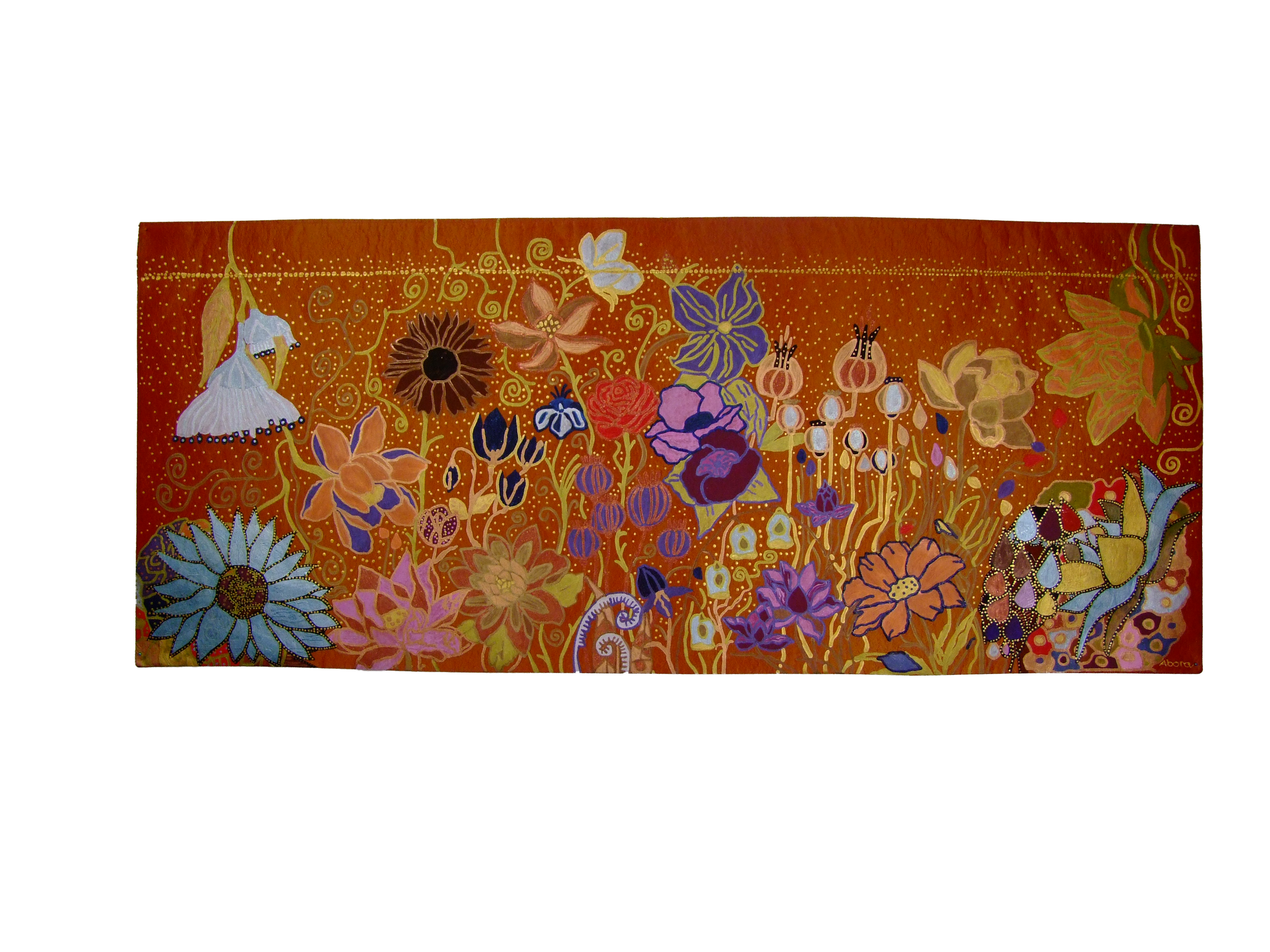 Jardin intérieur en fleur