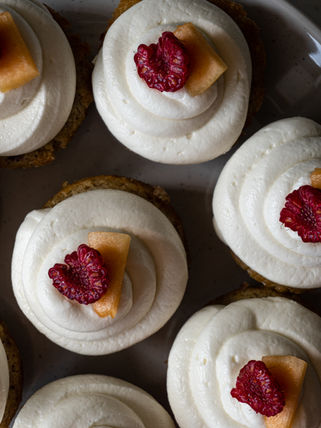 Raspberry & Coconut Cupcakes