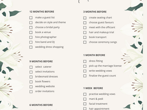 Mastering the Art of Wedding Planning with a Monthly Timeline