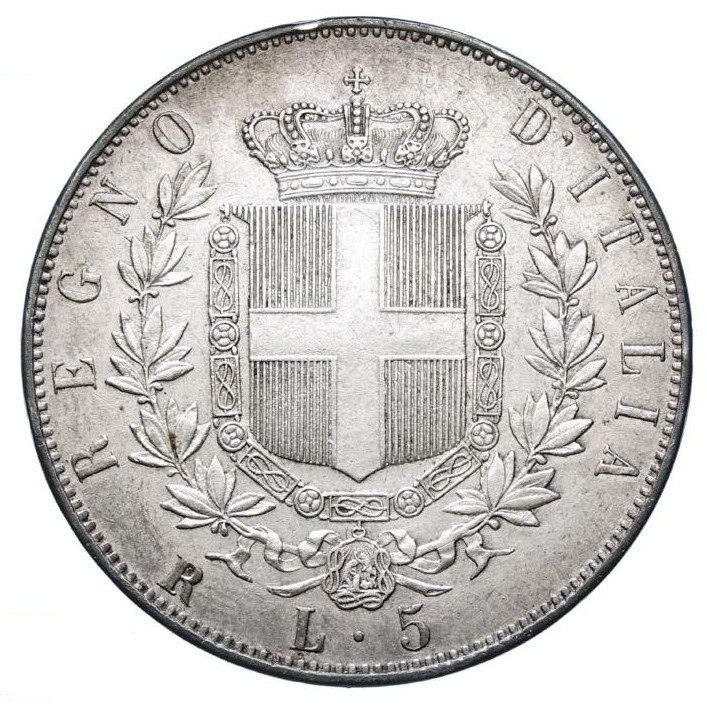 5 Lire 1873 - Vittorio Emanuele II (1861-1878) (Italy) Very Rare Coin