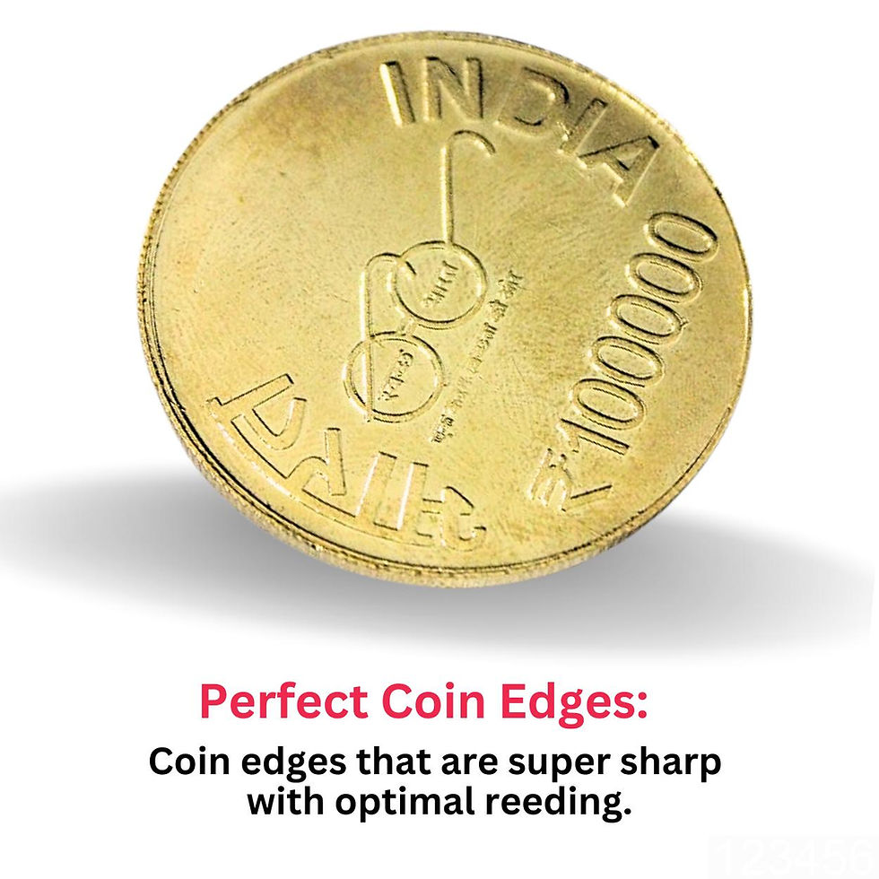 Thumbnail: 1 Lakh Rupees - Rabindernath Tagore - Collectible Goldplated Rare Fancy Coin