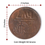 Thumbnail: 50 gm - 786 Makka Madina Collectible Old Rare Copper Coin