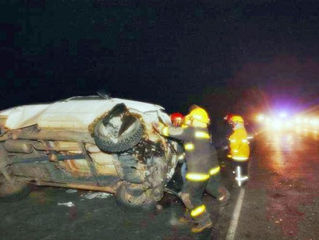 Choque múltiple en la Ruta 22