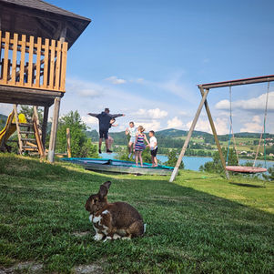 Spielplatz mit Hase