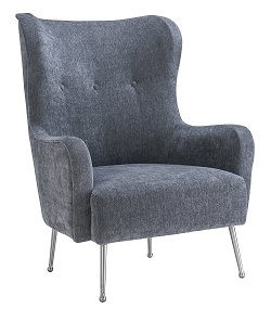 Thumbnail: Ethan Grey Velvet Chair