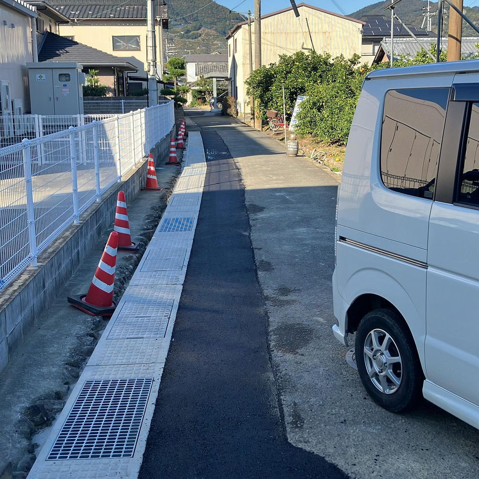 水路工事 施工後の写真