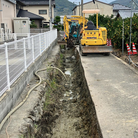 その他 水路工事 施工前の写真