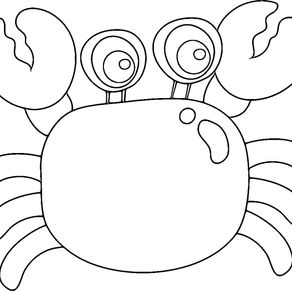 crab coloring page by nalaka daundaratne