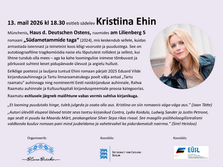 Kristiina Ehin: "Südametammide taga"