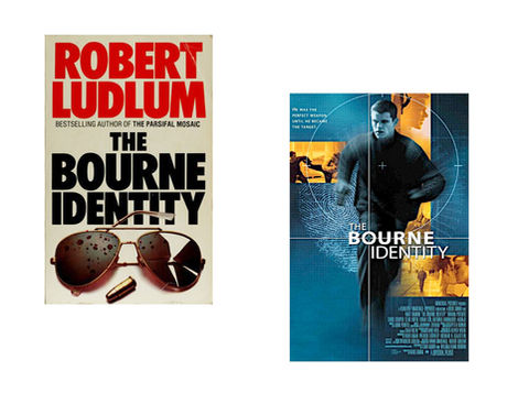 Book cover of The Bourne Identity.