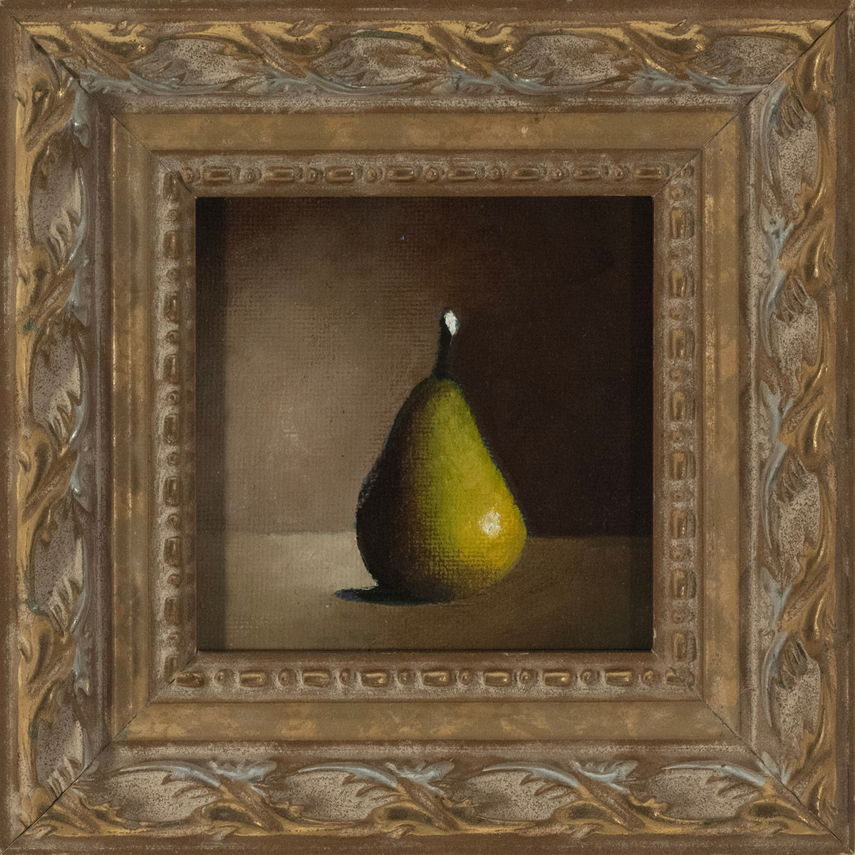 Nancy Kembry, Still Life with a Pear #73 (2025)