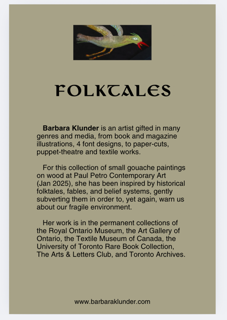 Thumbnail: Folktales: Paintings by Barbara Klunder (2025) (signed)