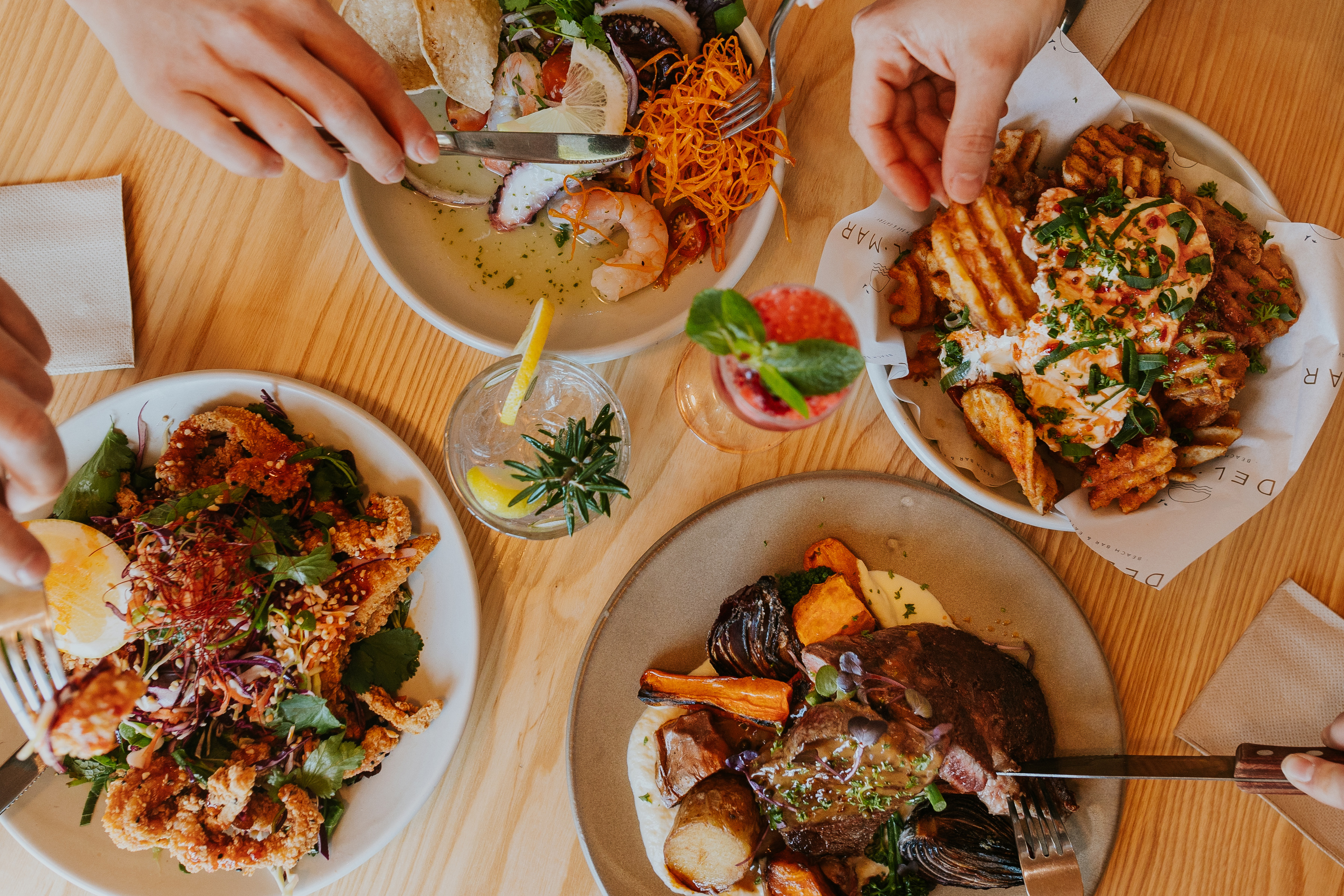 Arranged Food and Objects