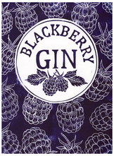 Blackberry Gin Lino Cut