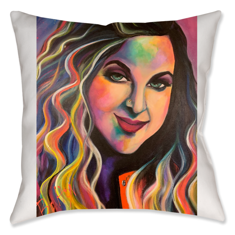 Faux Linen Pillow 14"x14" - With Zipper & Insert