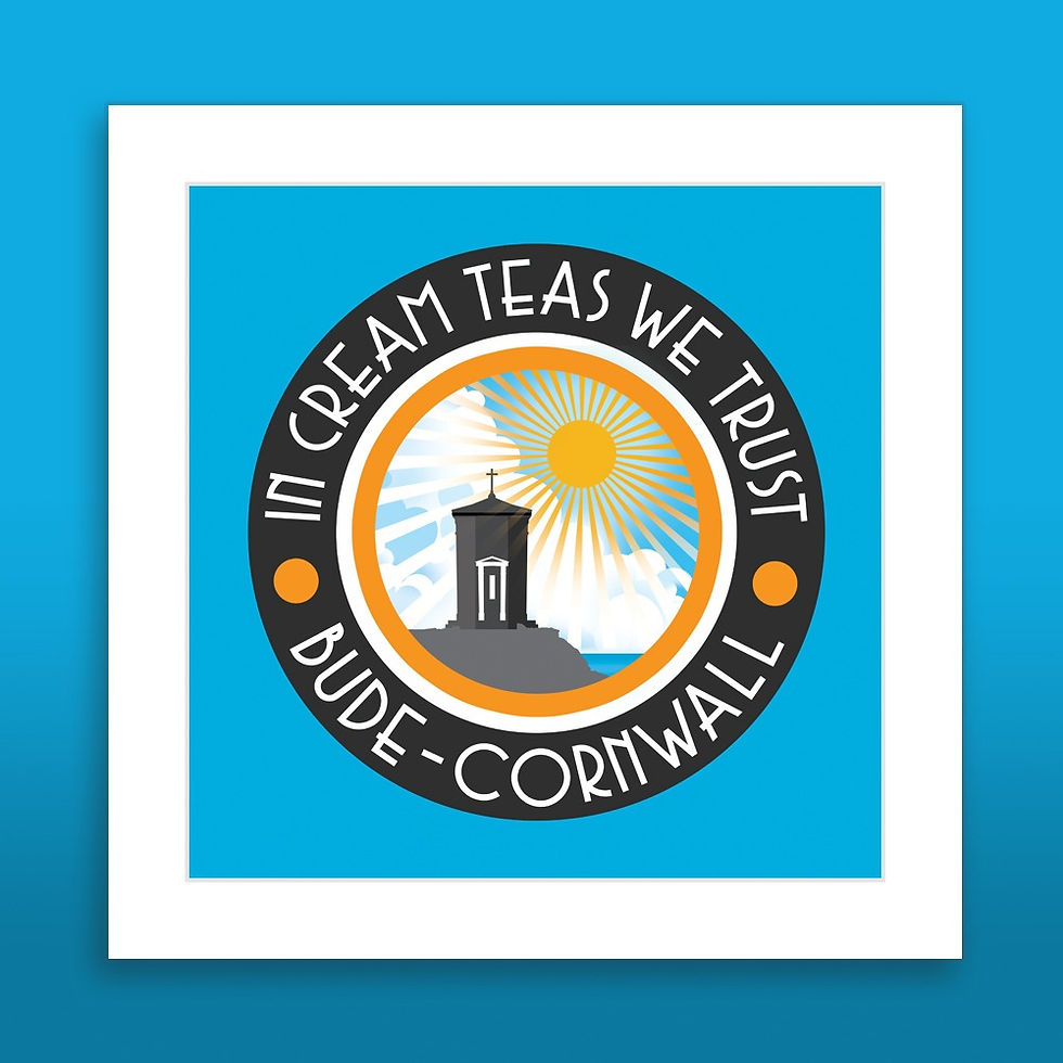 Thumbnail: In Cream Teas We Trust Fine Art Print | Budeful