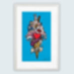 Tutti Frutti Two-Ti unframed ice cream art print, colourful mounted artwork by Lindsay Comens, Budeful Cornwall