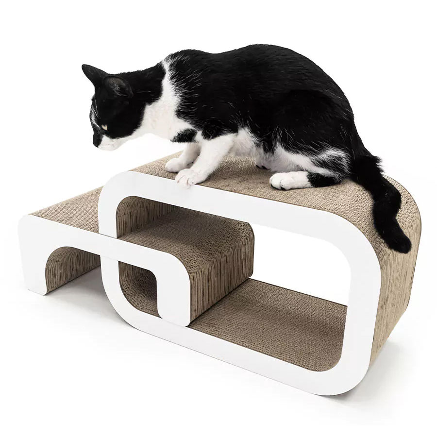 תמונה ממוזערת: קרטון גירוד M-Pets אוסטין 2 חלקים - שחור