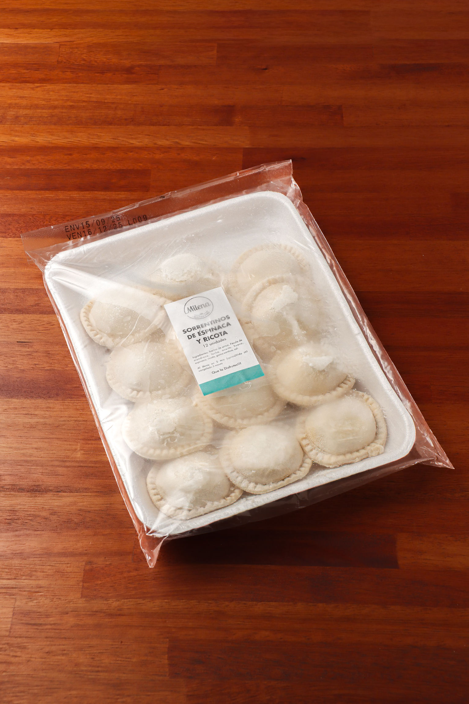 Sorrentinos de espinaca y ricota