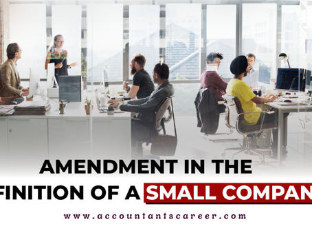 Amendment in Small Company: A move toward Ease of Doing Business