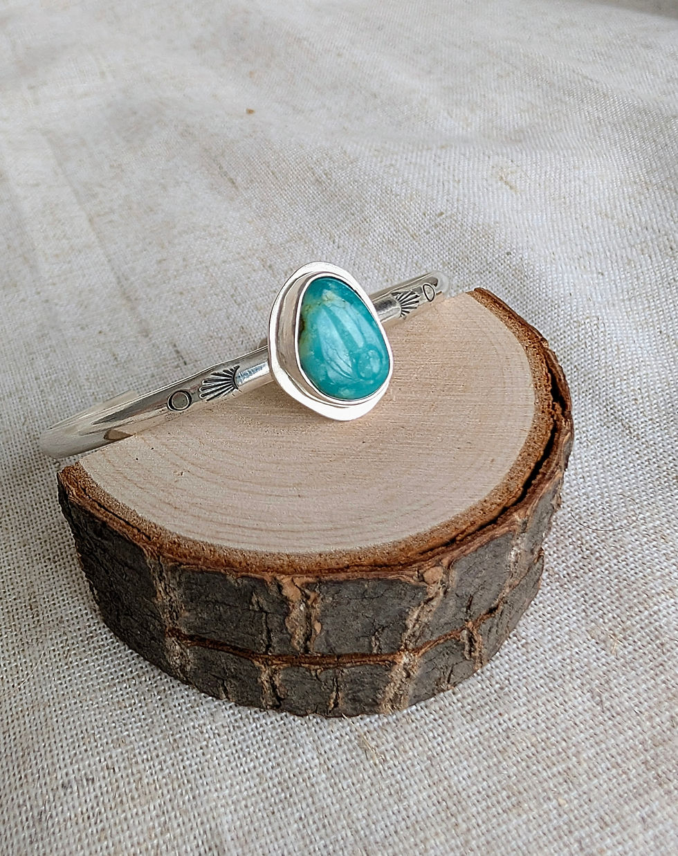 Thumbnail: LIKA// Royston Turquoise Sterling Silver Arm Cuff