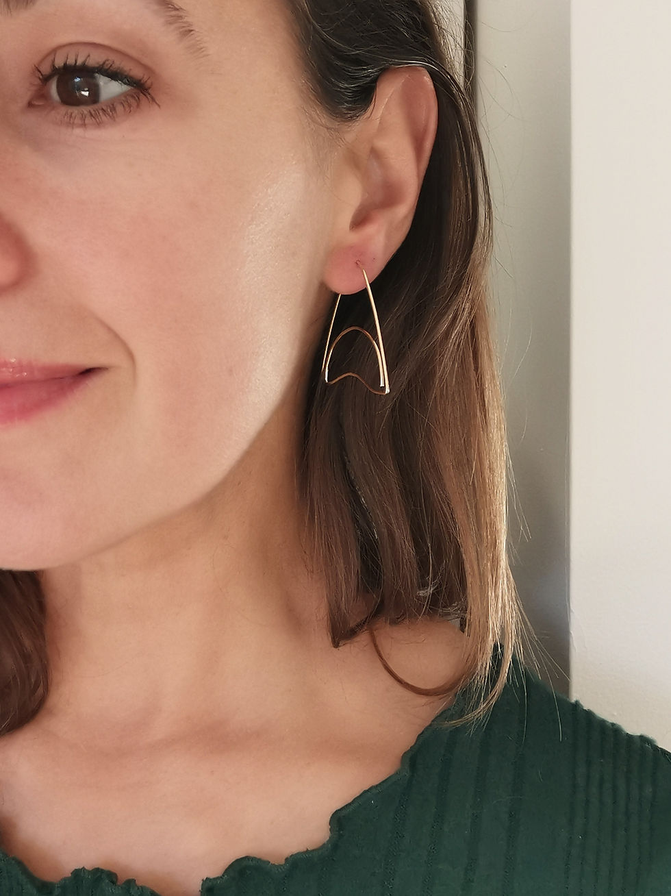 Thumbnail: HORIZON// Sunrise & Sunset Landscape Hoop Earrings