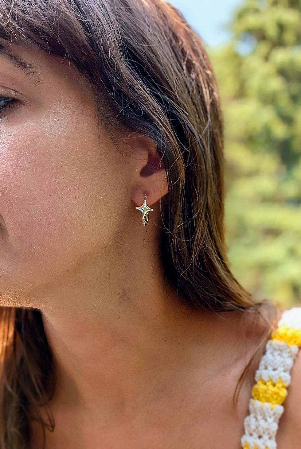 Thumbnail: NORTH// Northern Star Earrings Loop Studs